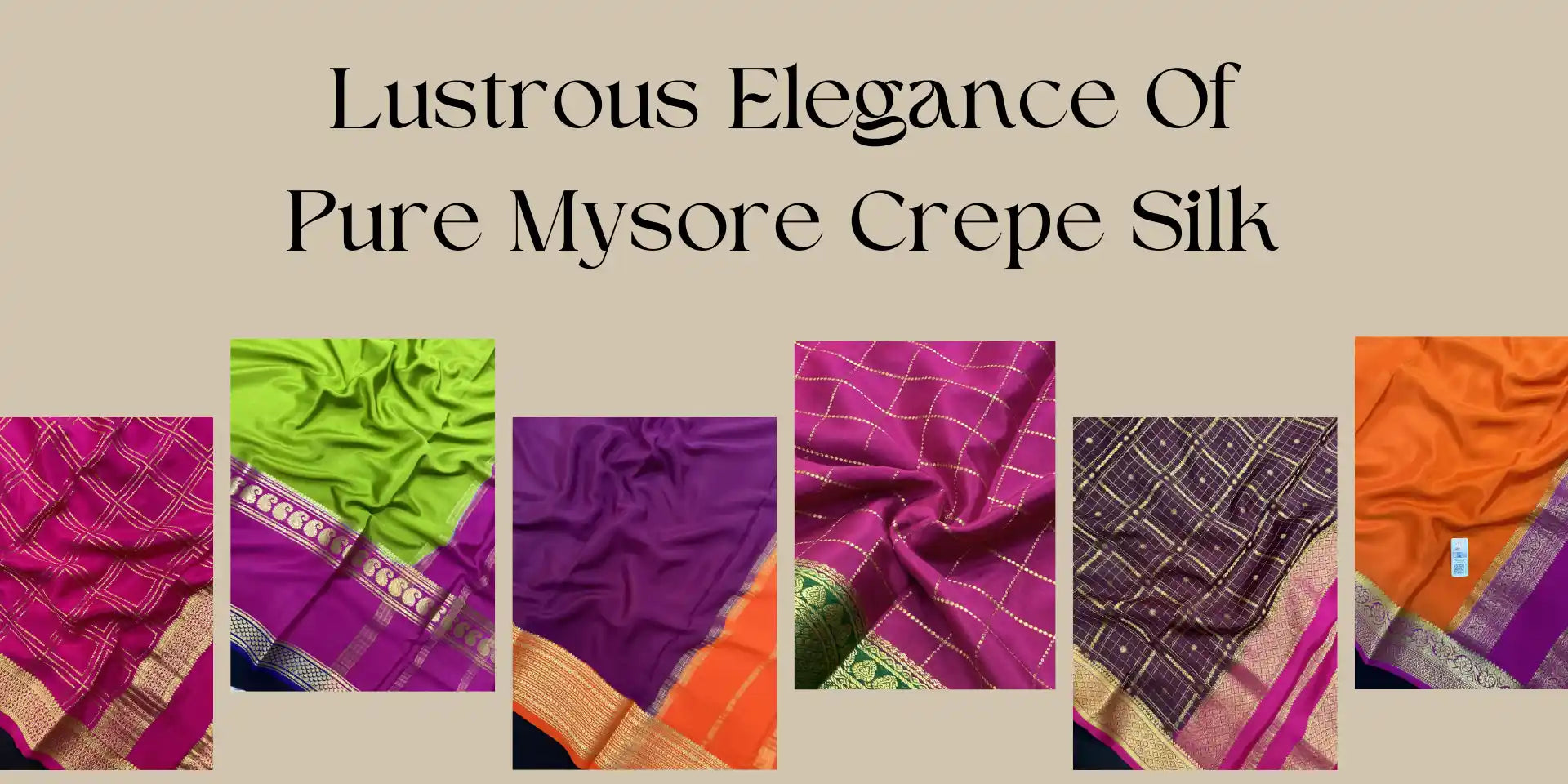 Lustrous Elegance of Pure Mysore Crape Silk Sarees