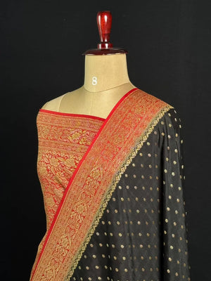 Pure Banarasi Crepe Saree