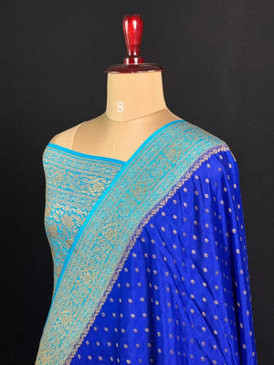 Pure Banarasi Crepe Saree