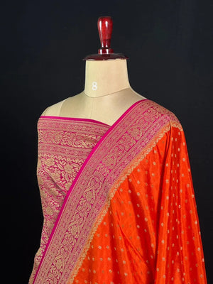 Pure Banarasi Crepe Saree