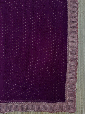 Chiffon banarasi saree