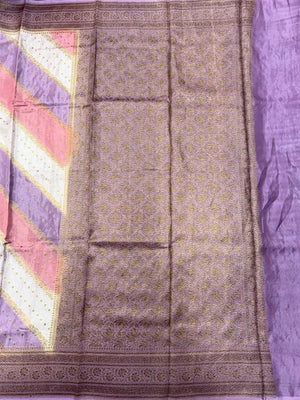 Aada Brush Korean Banarasi Saree with Ornate Zari Weave