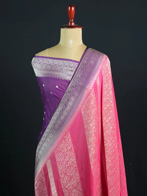 Georgette Saree with Rich Zari Weaving