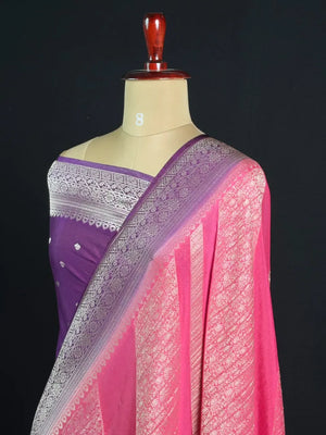 Georgette Saree with Rich Zari Weaving