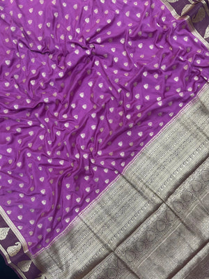 Semi Crepe Silk Saree-Aakruthi