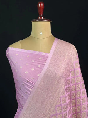 Shahi Elegance Semi Banarasi Georgette Drape