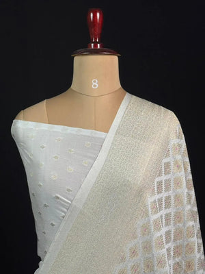 Shahi Elegance Semi Banarasi Georgette Drape