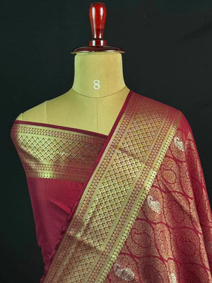 Binny Crepe Saree – Crape Delight-ART BROCKET