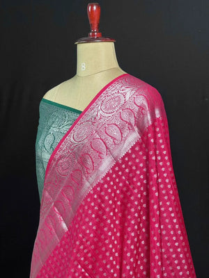 Modern Georgette Art Silk Saree