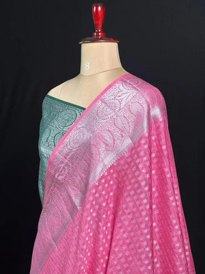 Modern Georgette Art Silk Saree