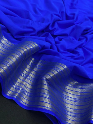 Premium Semi Mysore Crepe Saree – A Touch of Silk Sophistication (Aaruthi)