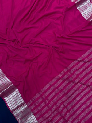 Premium Semi Mysore Crepe Saree – A Touch of Silk Sophistication (Aaruthi)