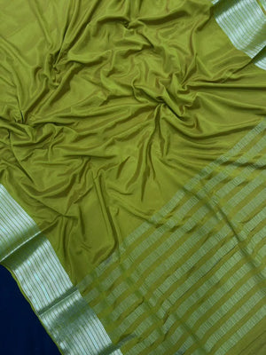 Premium Semi Mysore Crepe Saree – A Touch of Silk Sophistication (Aaruthi)