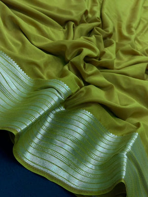 Premium Semi Mysore Crepe Saree – A Touch of Silk Sophistication (Aaruthi-1)