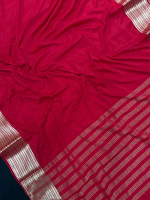 Premium Semi Mysore Crepe Saree – A Touch of Silk Sophistication (Aaruthi)