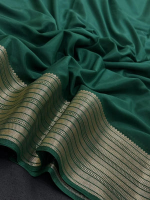 Premium Semi Mysore Crepe Saree – A Touch of Silk Sophistication (Aaruthi)