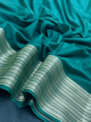 Premium Semi Mysore Crepe Saree – A Touch of Silk Sophistication (Aaruthi)