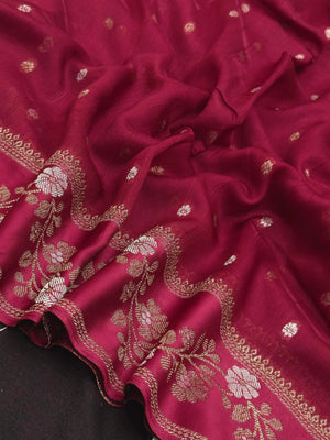 Classic Raw Mango Silk Saree – Perfect Blend of Style & Tradition (Aarzoo Viscose)