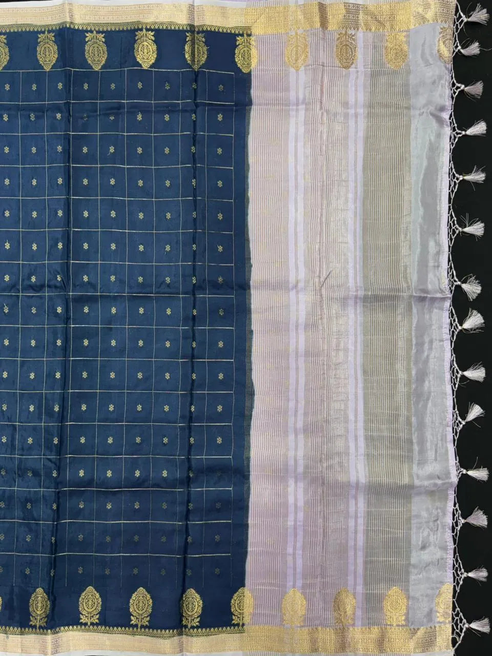 Radiant Charm in Semi Mysore Crepe Silk Saree (Akhoba Print)