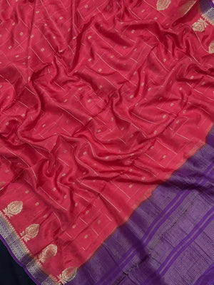 Radiant Charm in Semi Mysore Crepe Silk Saree (Akhoba Print)