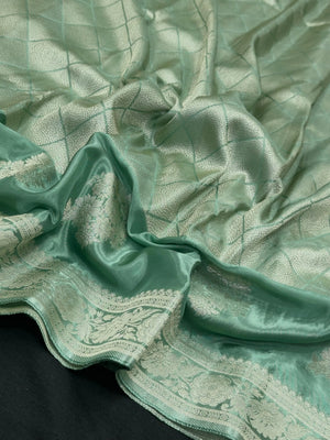 Elegant Raw Mango Silk Saree with Rich Texture (Alfi Buta)