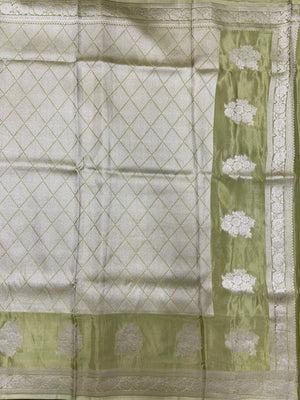 Elegant Raw Mango Silk Saree with Rich Texture (Alfi Buta)