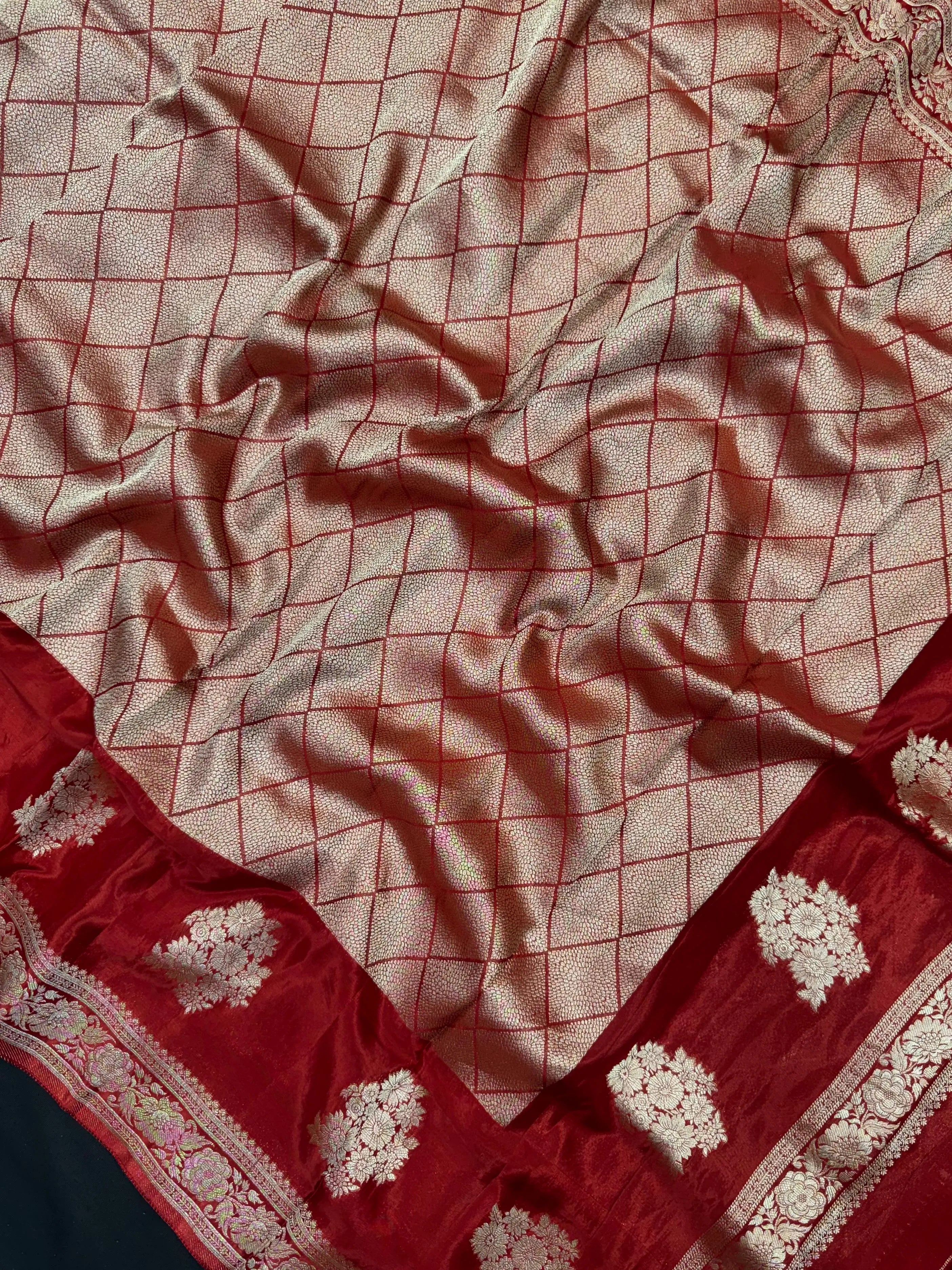 Elegant Raw Mango Silk Saree with Rich Texture (Alfi Buta)