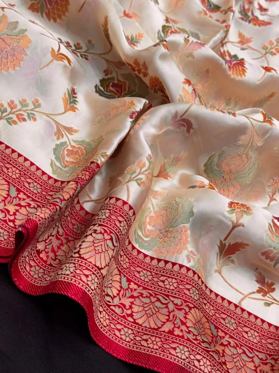 Modern Satin Organza Saree for Parties and Events (Alfi Tilfi )