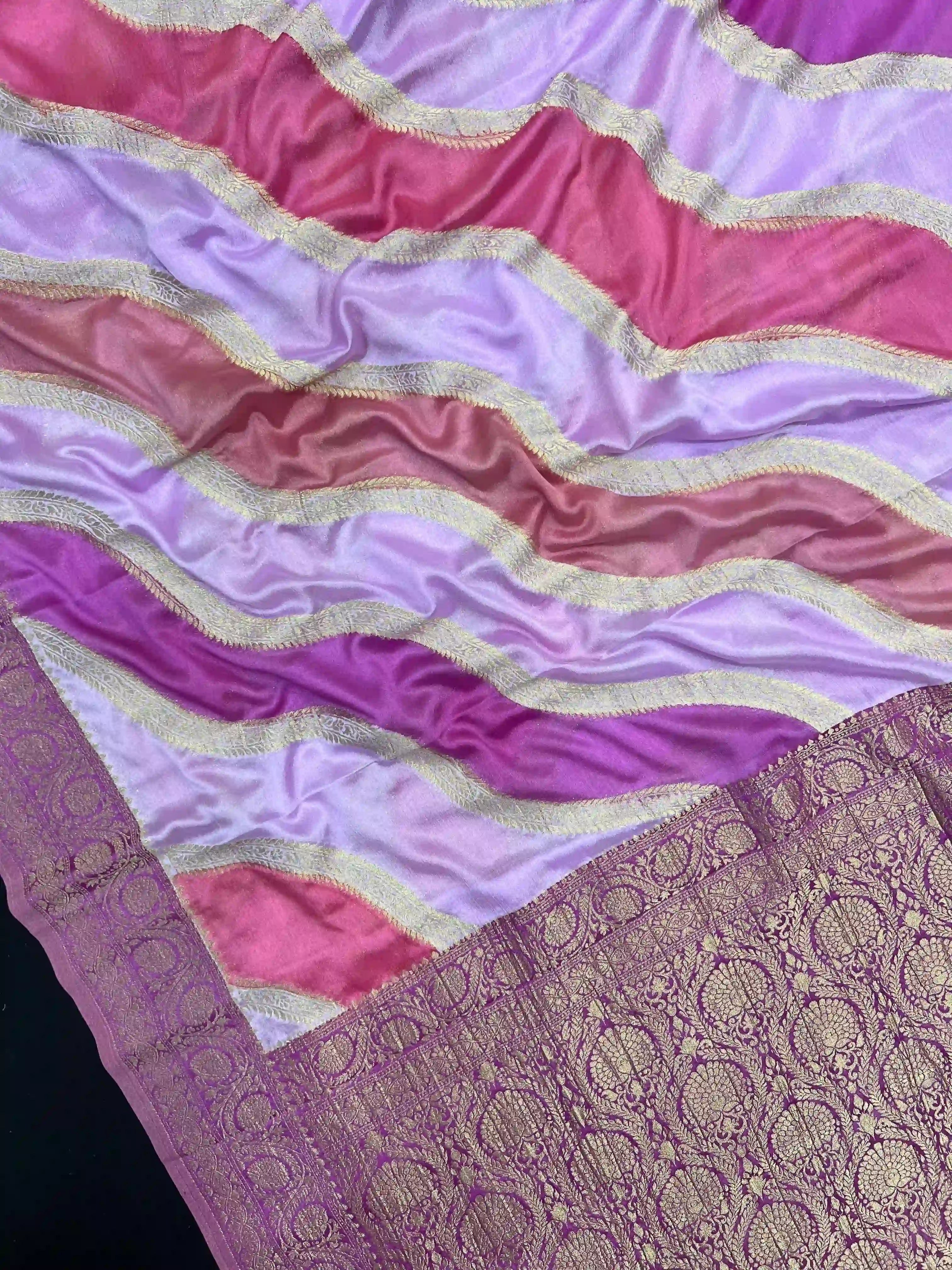Crepe Chiffon Hand Dye Saree