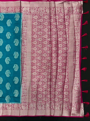 Graceful Flowing Georgette Saree-(Anjali Jaal)