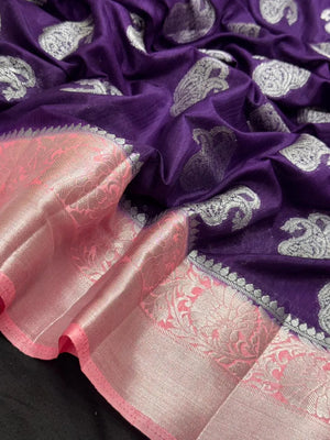 Graceful Flowing Georgette Saree-(Anjali Jaal)