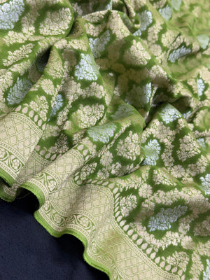 Classic Semi Georgette Silk Saree for All Occasions (Annapoorni Banarasi)