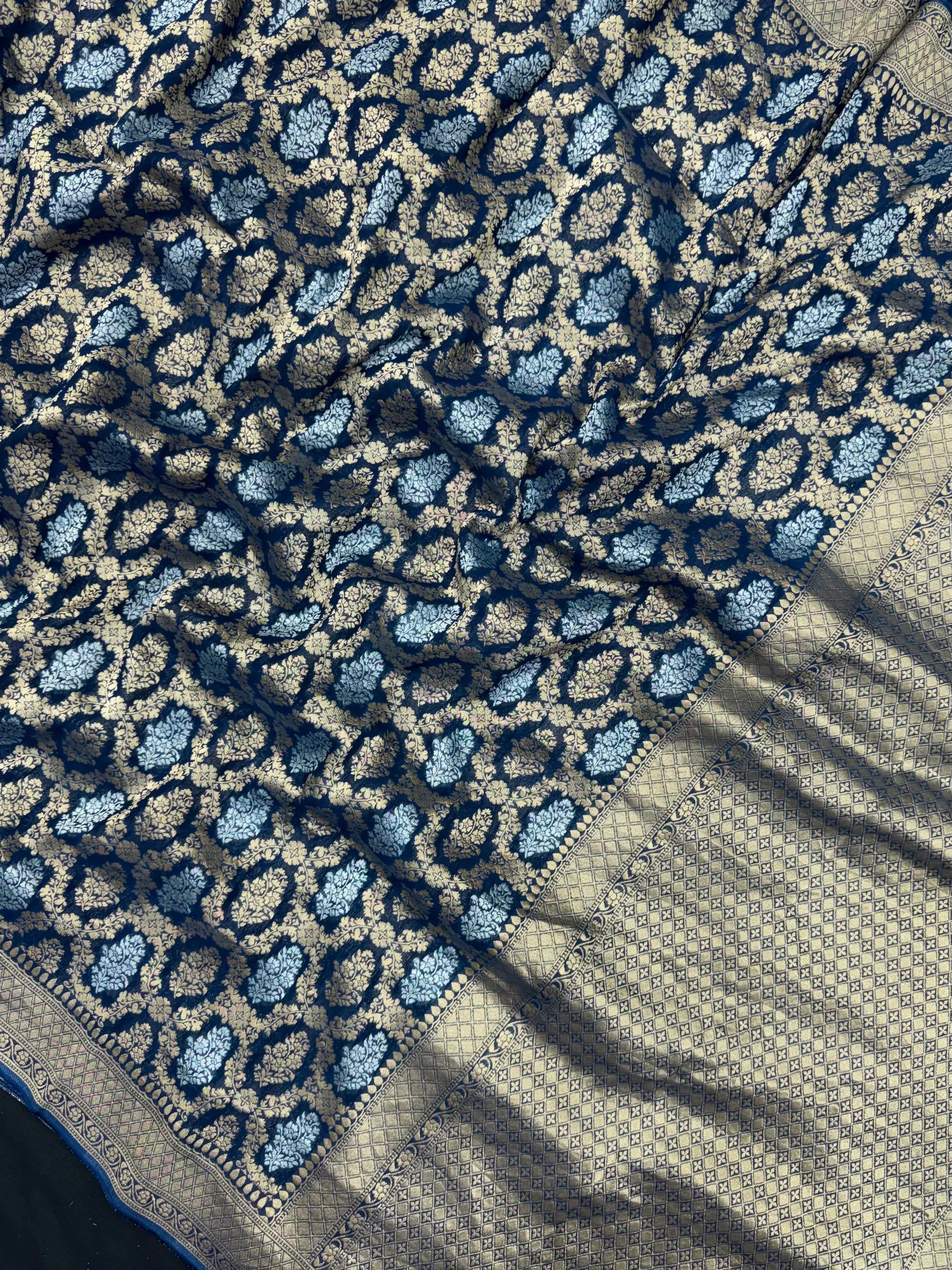 Classic Semi Georgette Silk Saree for All Occasions (Annapoorni Banarasi)