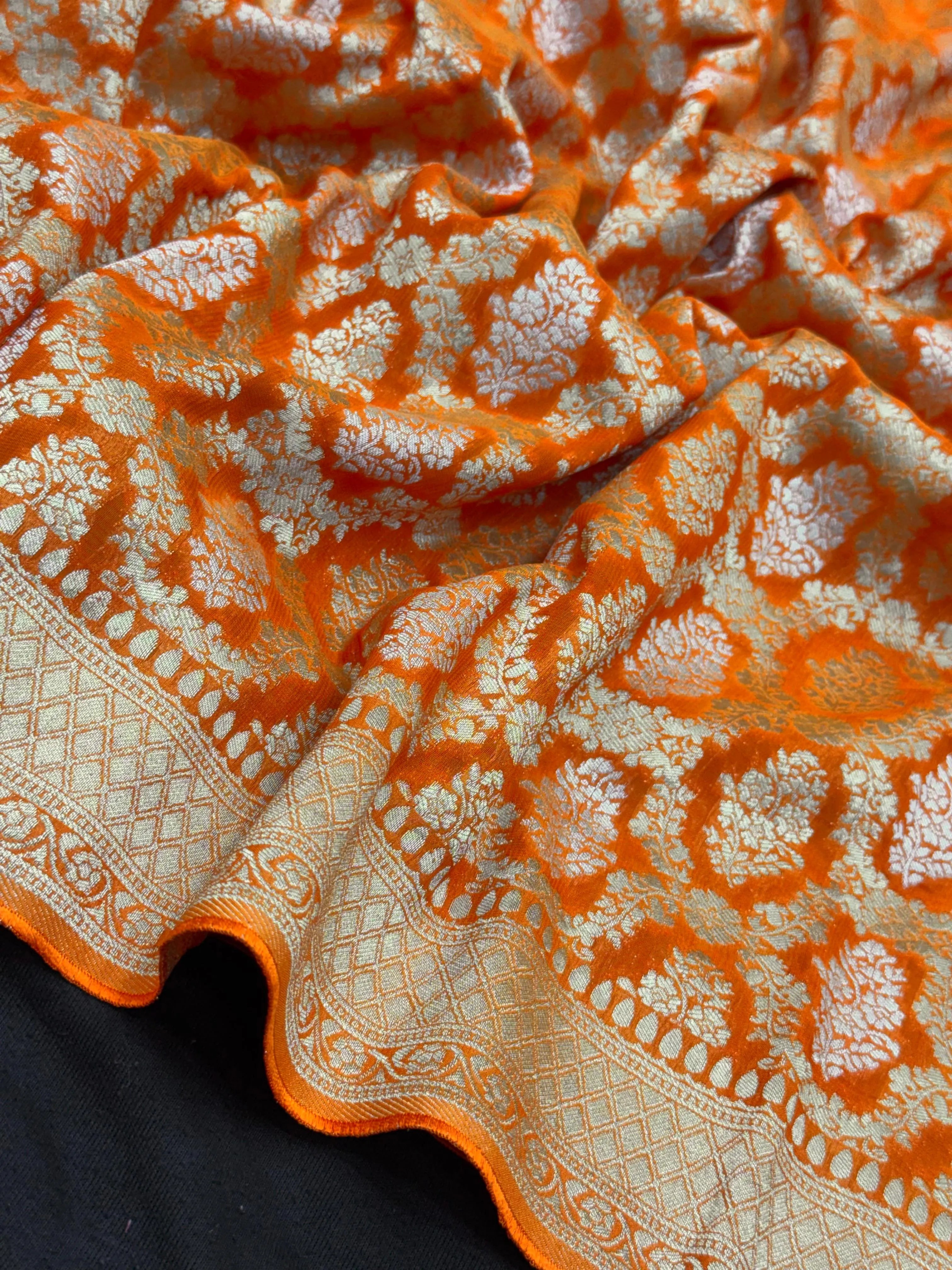 Classic Semi Georgette Silk Saree for All Occasions (Annapoorni Banarasi)