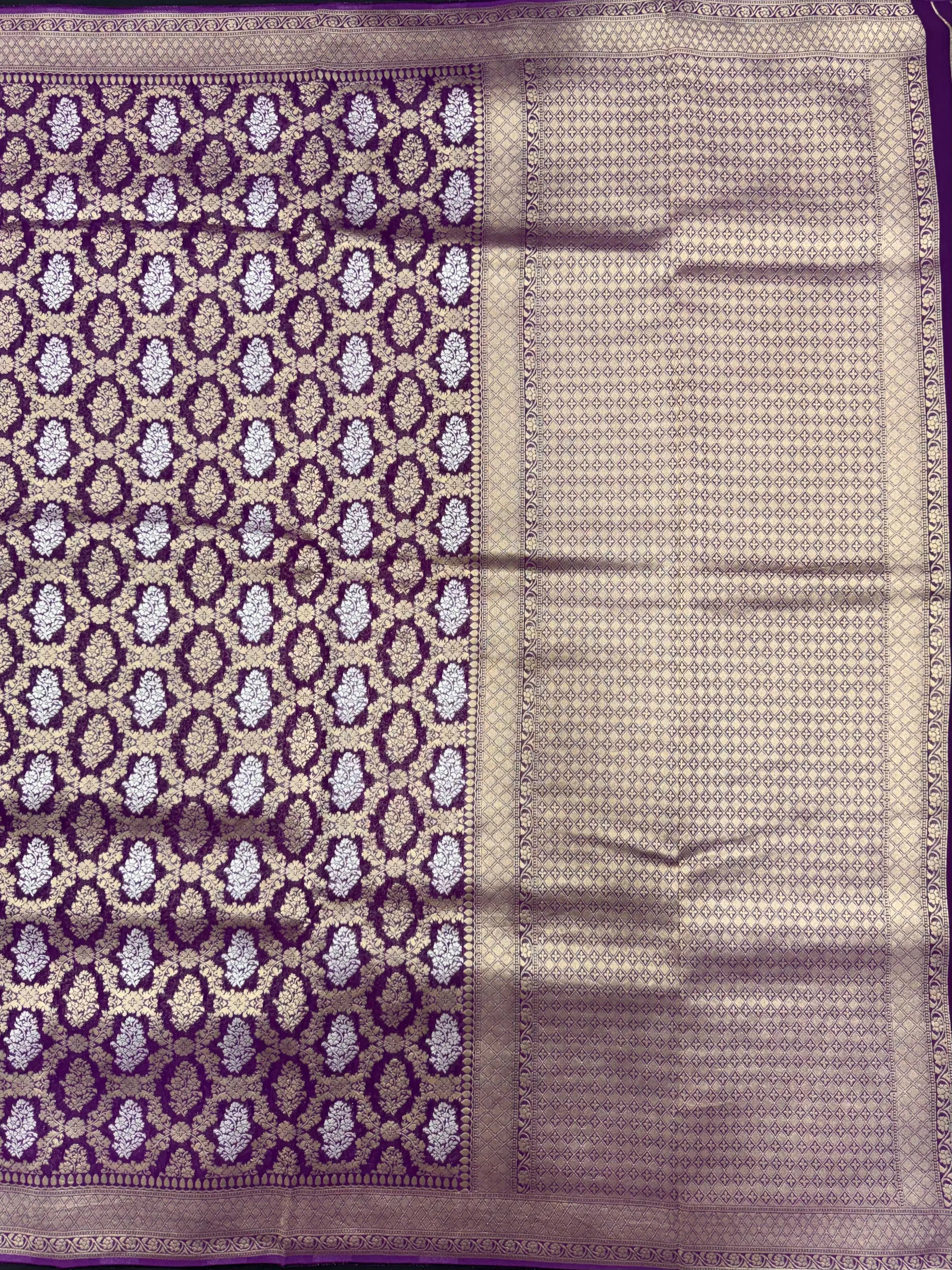 Classic Semi Georgette Silk Saree for All Occasions (Annapoorni Banarasi)