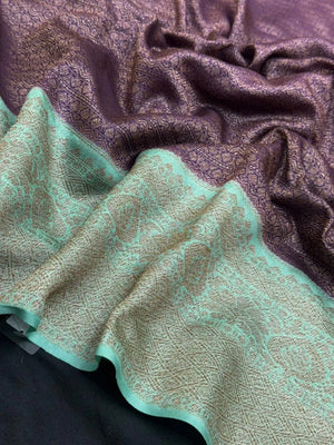 Classic Jute Silk Saree with Rich Texture & Shine (Antique Aangan)