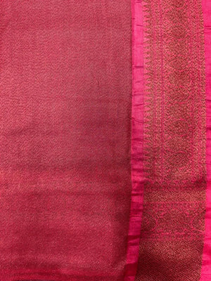Classic Jute Silk Saree with Rich Texture & Shine (Antique Aangan)