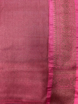 Classic Jute Silk Saree with Rich Texture & Shine (Antique Aangan)
