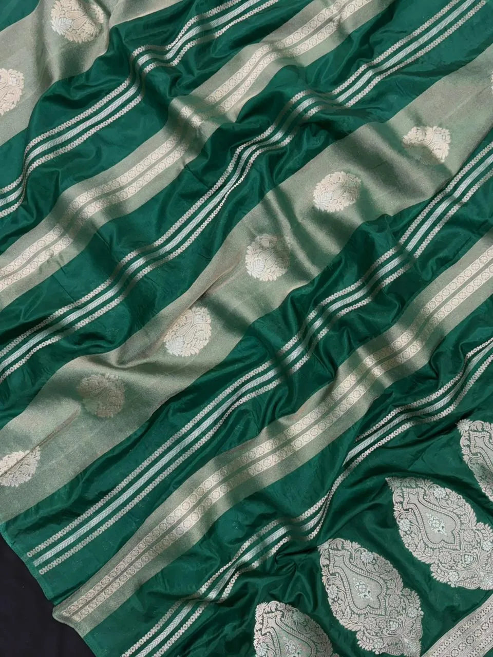 Elegant Semi Mysore Crepe Silk Saree