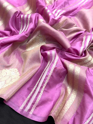 Elegant Semi Mysore Crepe Silk Saree