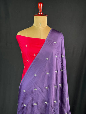 Handcrafted Muibarrei Silk Saree with Rich Texture