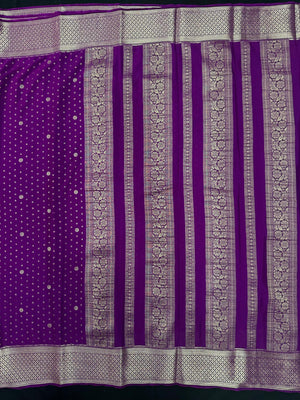 Graceful Drape: Pure Mysore Crepe Silk Saree