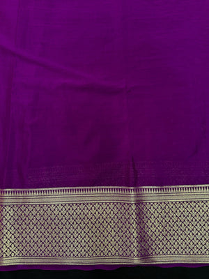 Graceful Drape: Pure Mysore Crepe Silk Saree