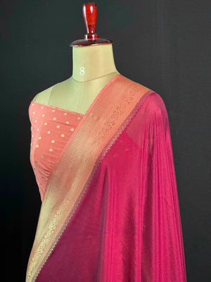 Versatile Semi Crepe Silk Saree with Classic Appeal