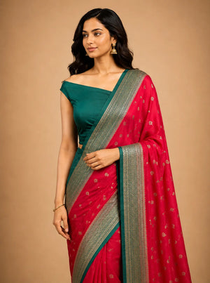Party Wear Semi Georgette Silk Saree – Modern Elegance
