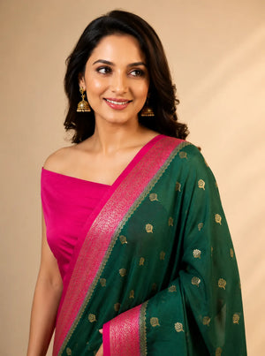 Party Wear Semi Georgette Silk Saree – Modern Elegance