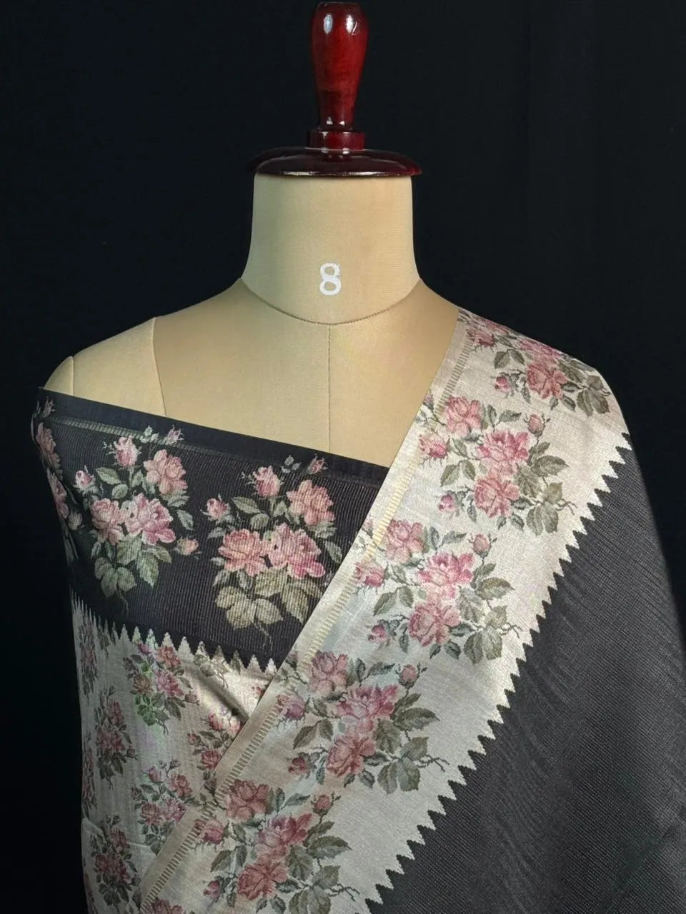 Elegant Tasar Silk Saree – Designer Border Style