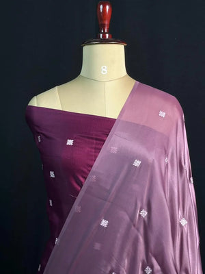 Trendy Crush Embroidery with Luxury Finish-(Chandramukhi silk)