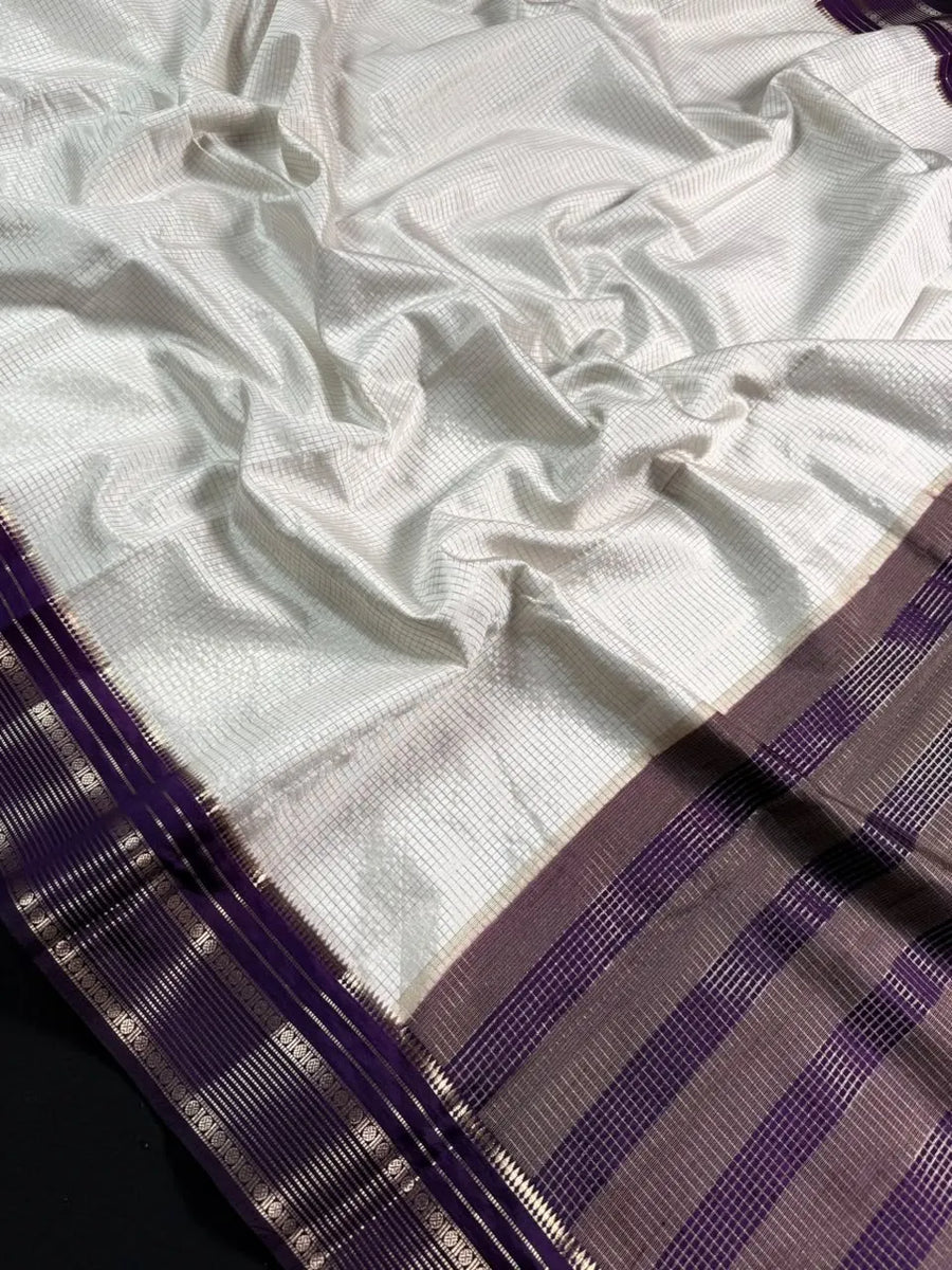 Elegant Checks Uppada Silk Saree