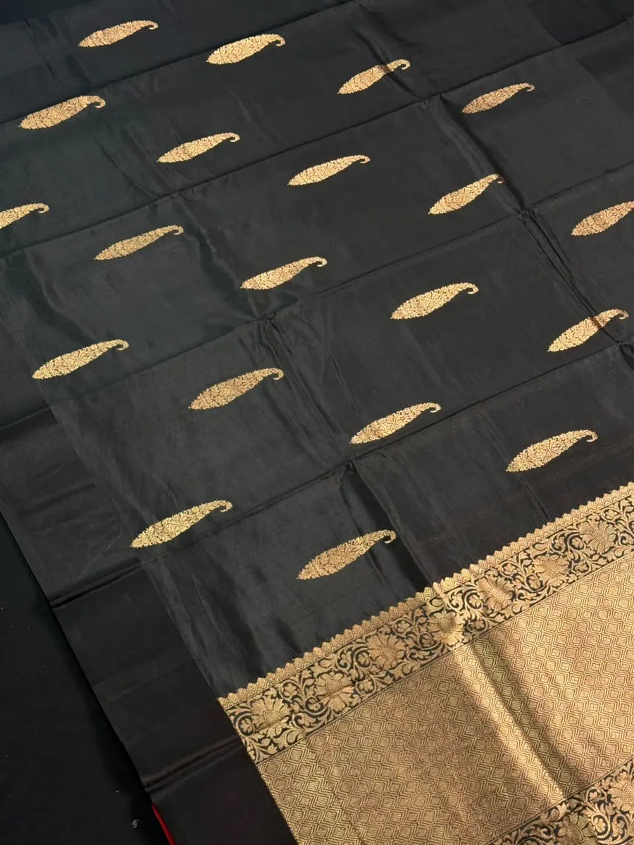 Chokdi Katan Silk Saree